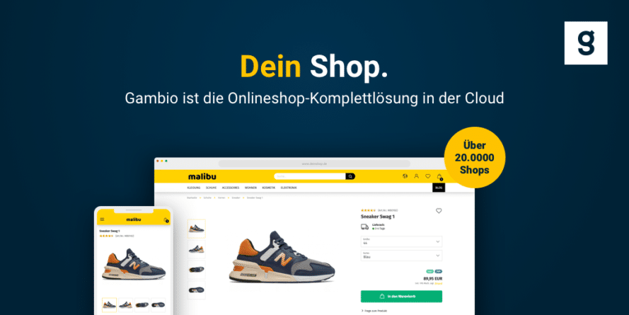 Gambio ist eine kostengünstige E-Commerce Software und Shopify Alternative